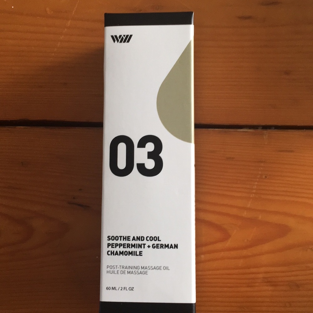 Way of will post training massage oil